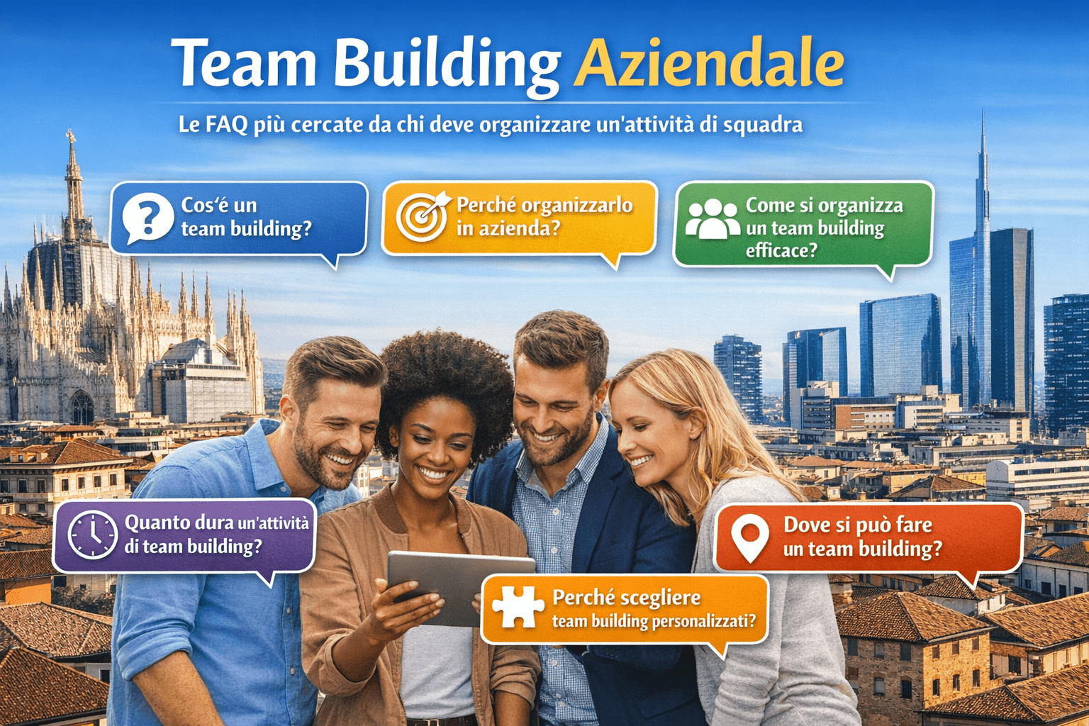 Team Building Aziendale: le FAQ più cercate da chi deve organizzare un’attività di squadra